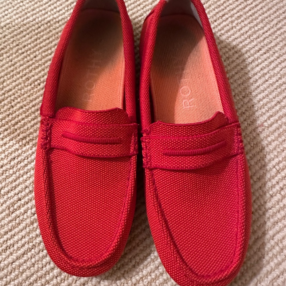 WORN ONCE Rothy's Rouge Red The Driver Loafer